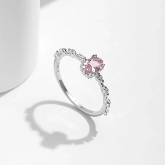 Moonlit Promise – Oval Solitaire Ring - Alyrah Jewellery