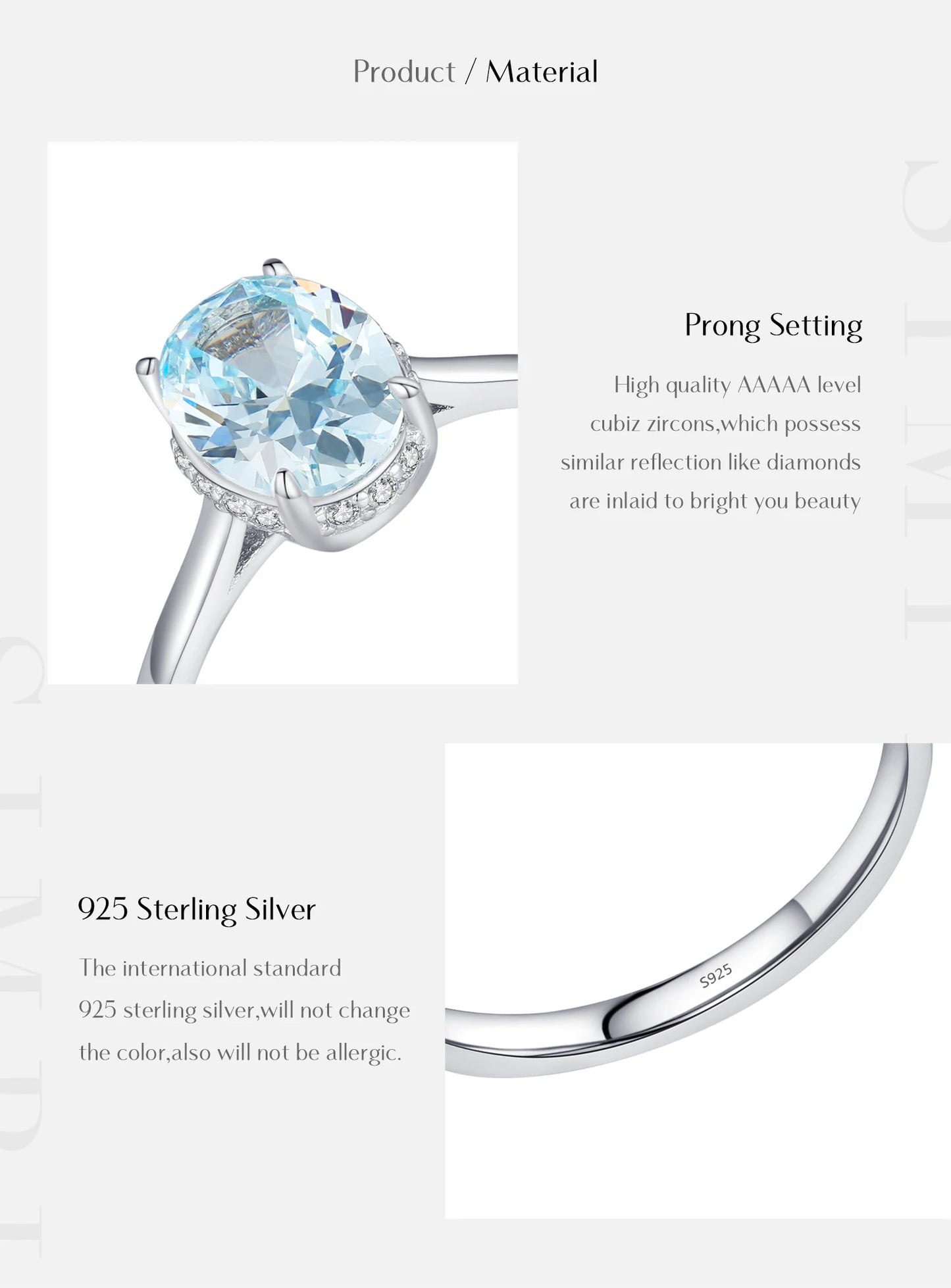 Urban Ocean Oval – Blue Wedding Ring