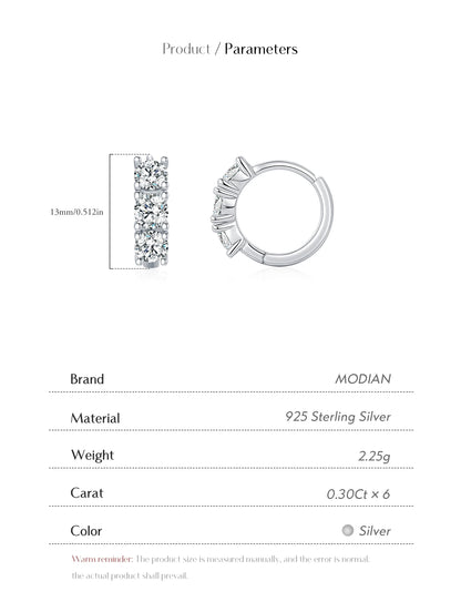 Luminous Ring – Moissanit Creolen