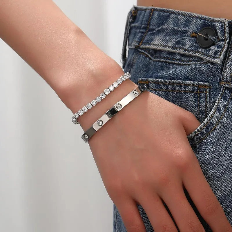 Urban Love Duo – Lussuoso set composto da bracciale rigido e pendente