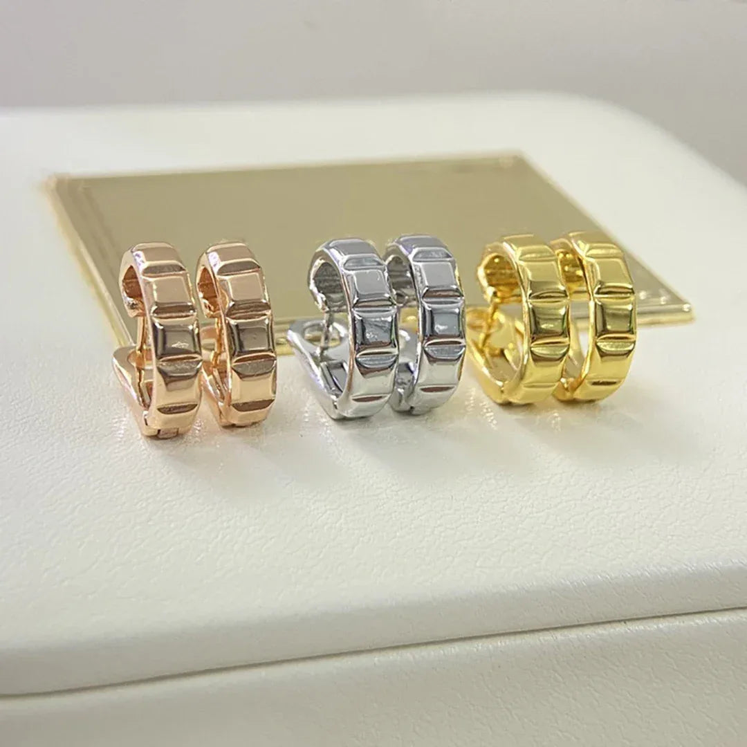 Parisienne Eleganz – Sterling Silber Ohrringe mit 18K Vergoldung, Französischer Luxus für Damen - Alyrah Jewellery