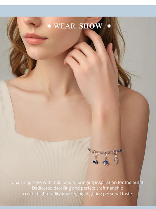 Paperclip Luxe Charm – Verstellbares Armband - Alyrah Jewellery