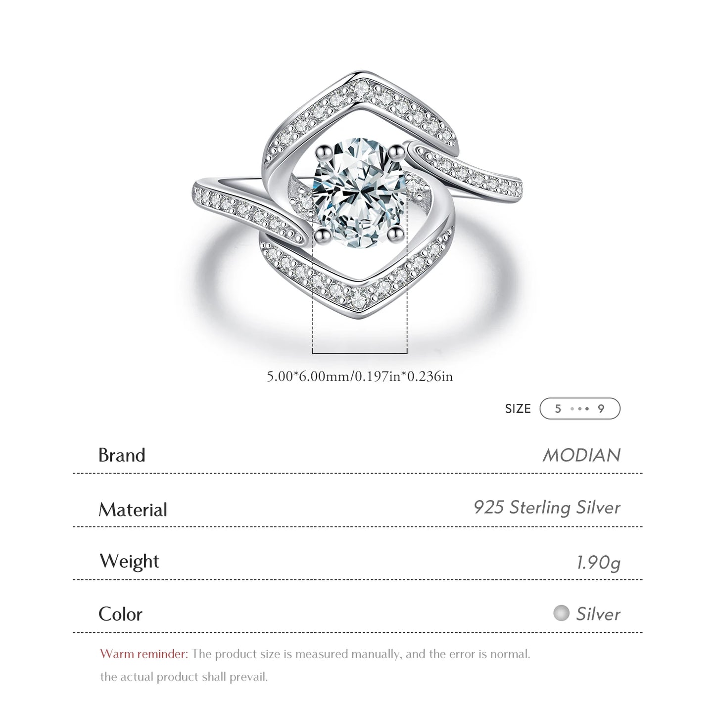 Celestial Radiance –Sparkling Statement Ring