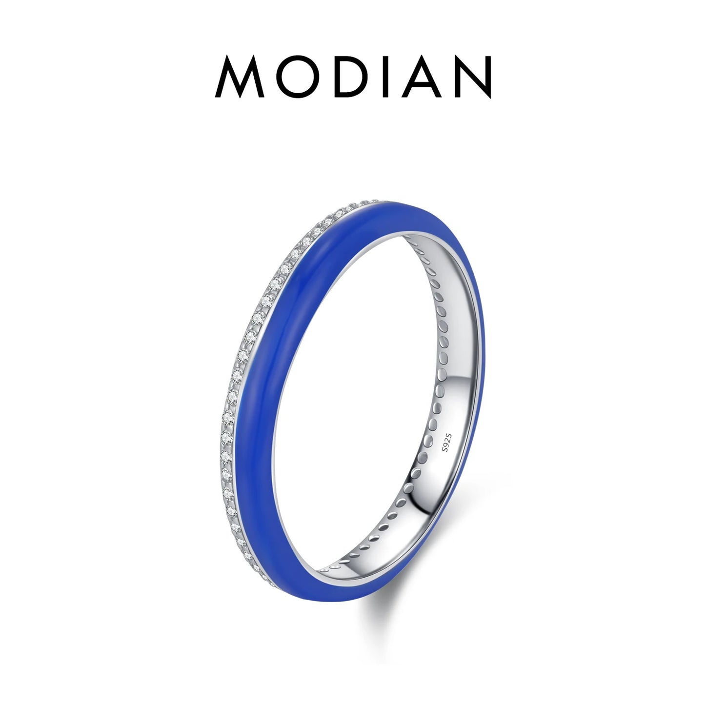 Azure Éternelle – Klein Blue Enamel Spark Ring