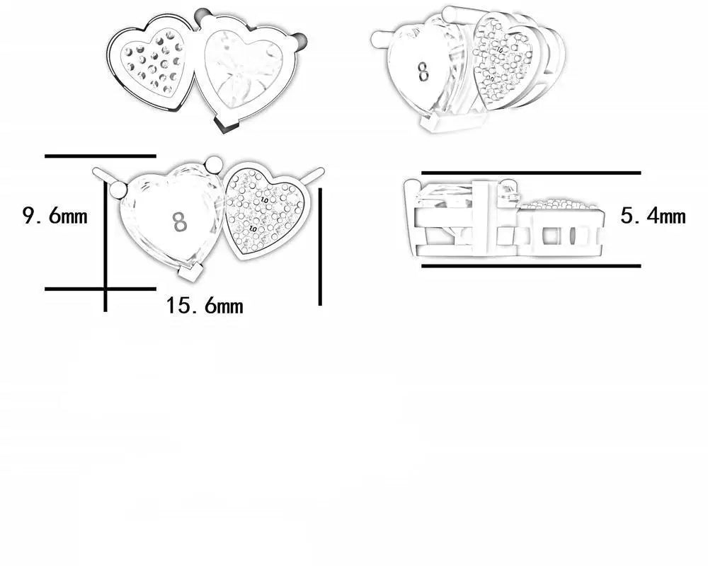 Eternal Spark – Herz Moissanite Halskette
