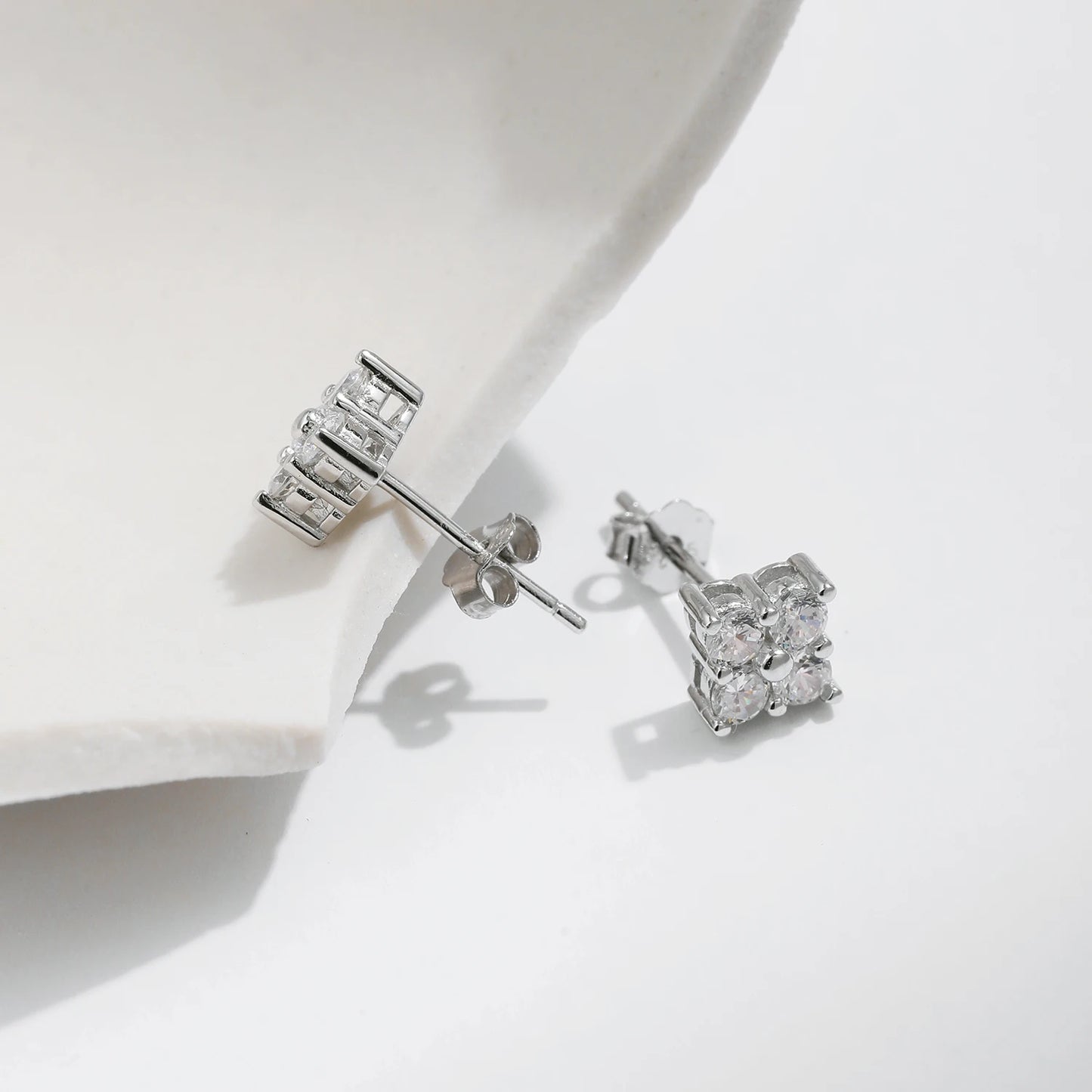Urban Spark – Moissanite Stud Earrings