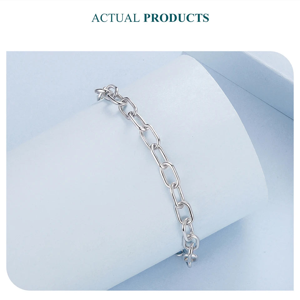 Paperclip Luxe Charm – Bracciale regolabile