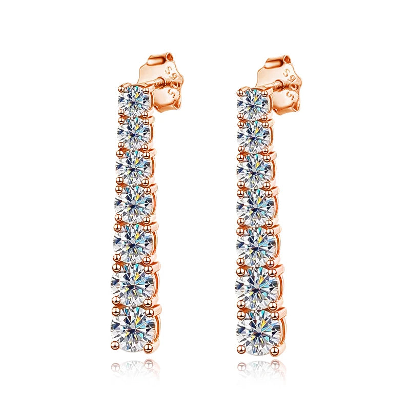 Urban Drop Spark – Orecchini pendenti con moissanite