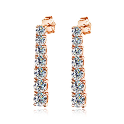 Urban Drop Spark – Orecchini pendenti con moissanite