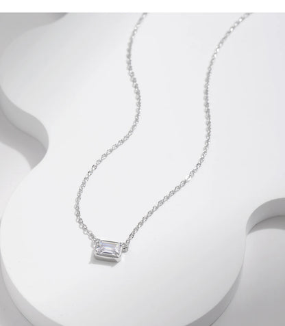 Linea Urban Emerald – Pendente rettangolare in zirconia