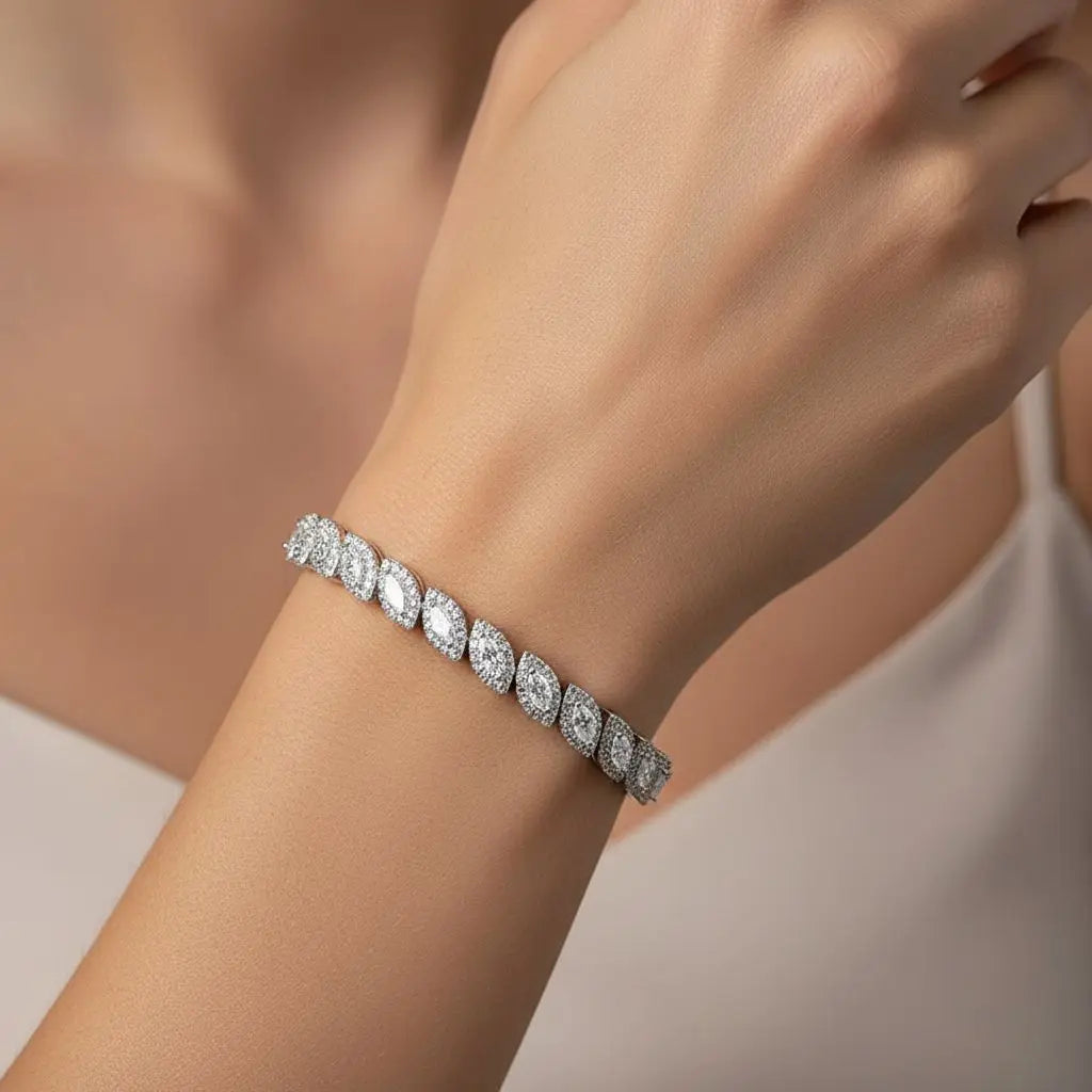 Marquise Grace – Moissanit Tennisarmband