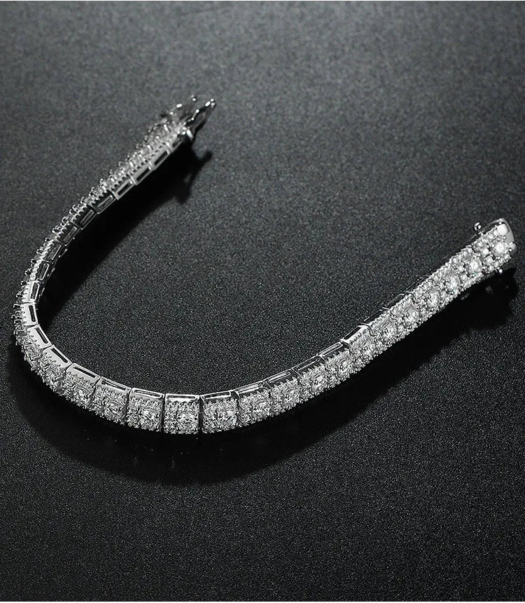 Square Radiance – Moissanit Tennisarmband