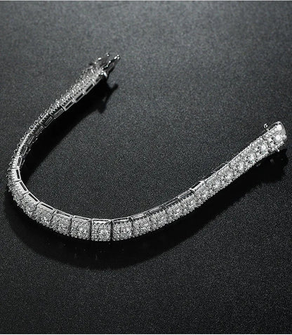 Square Radiance – Moissanit Tennisarmband