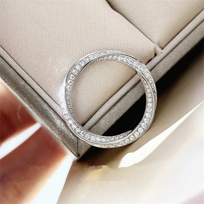 ALYRAH "Women's White Gold Plated Sterling Ring – Elegant Engagement & Wedding Jewelry | CC708"