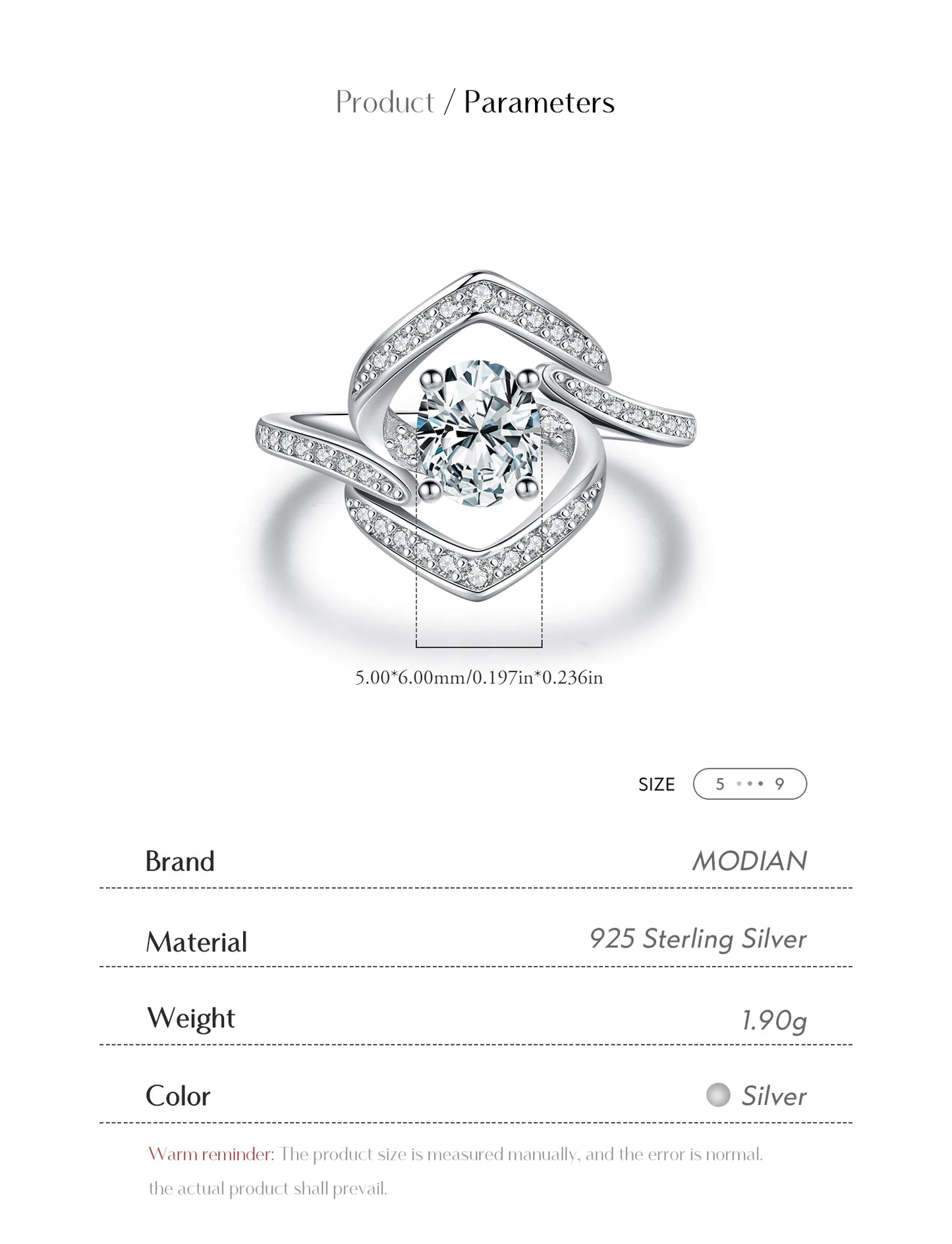 Celestial Radiance –Sparkling Statement Ring