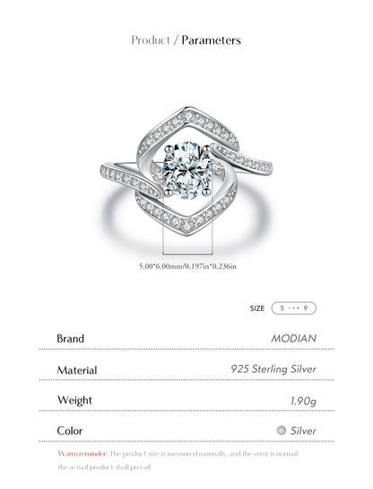 Celestial Radiance –Sparkling Statement Ring