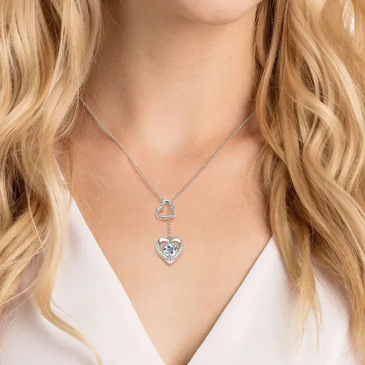Herzensglanz – Moissanite Herz-Anhänger Halskette - Alyrah Jewellery