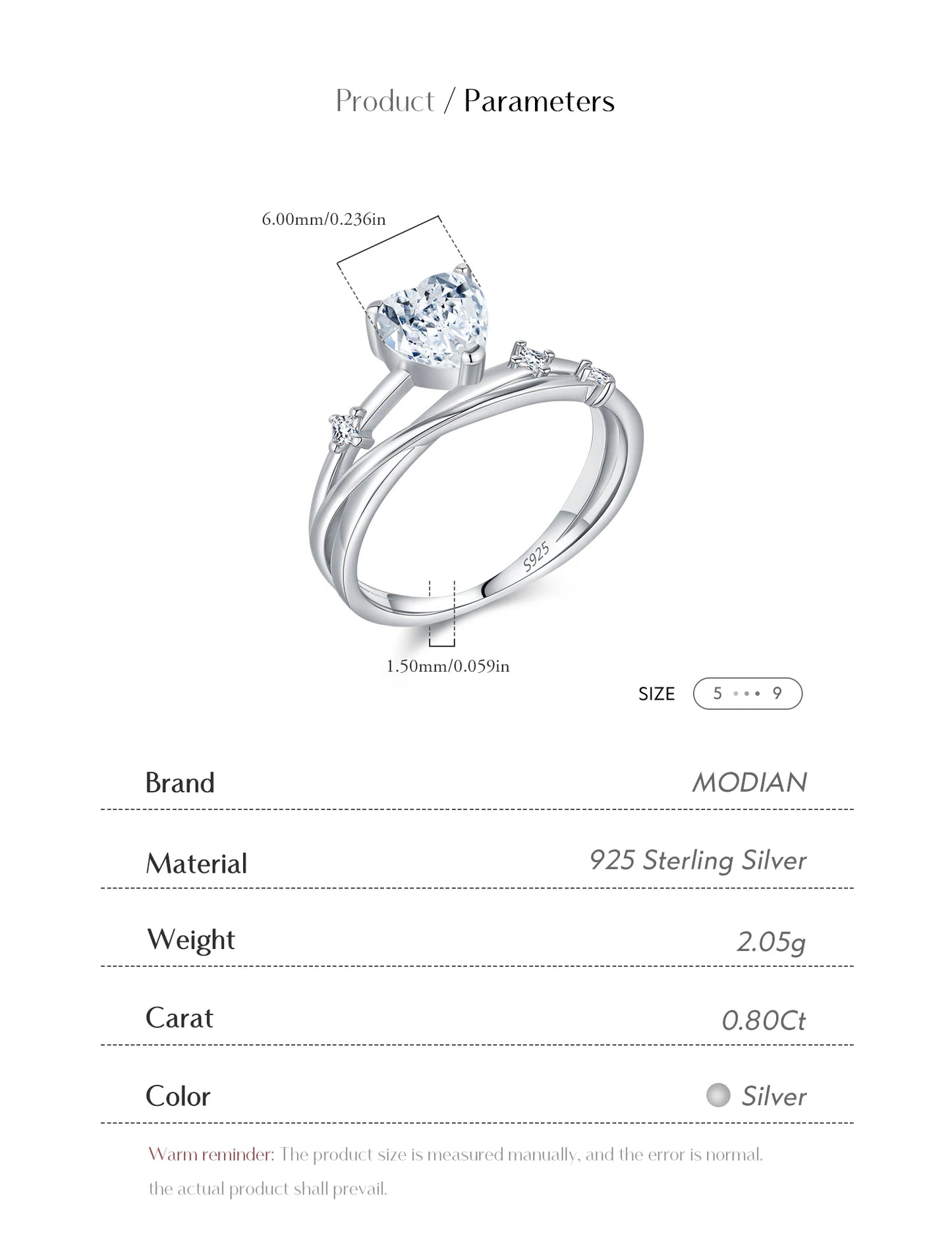 Eternal Heart – Romantischer Damenring