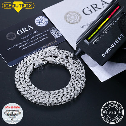 Eternal Spark –Iced-Out Moissanit-Franco-Kette