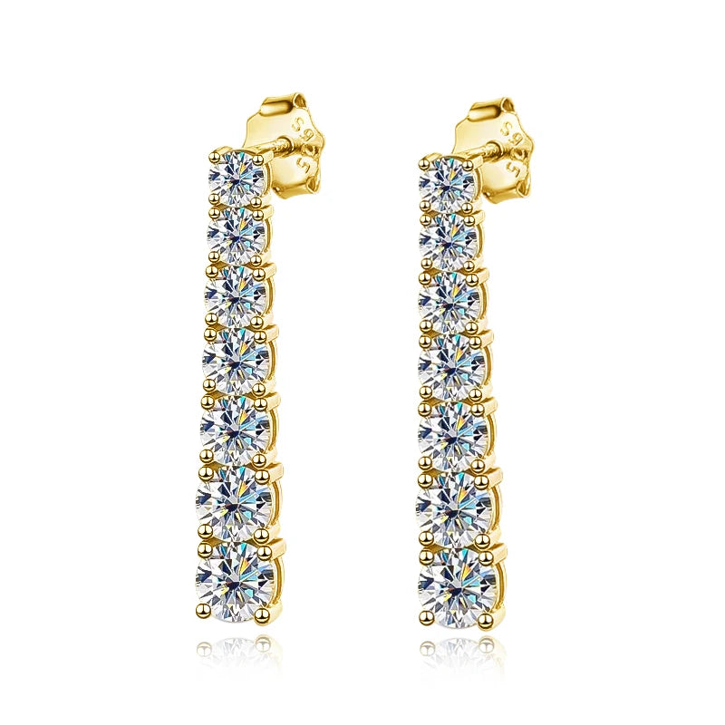 Urban Drop Spark – Orecchini pendenti con moissanite