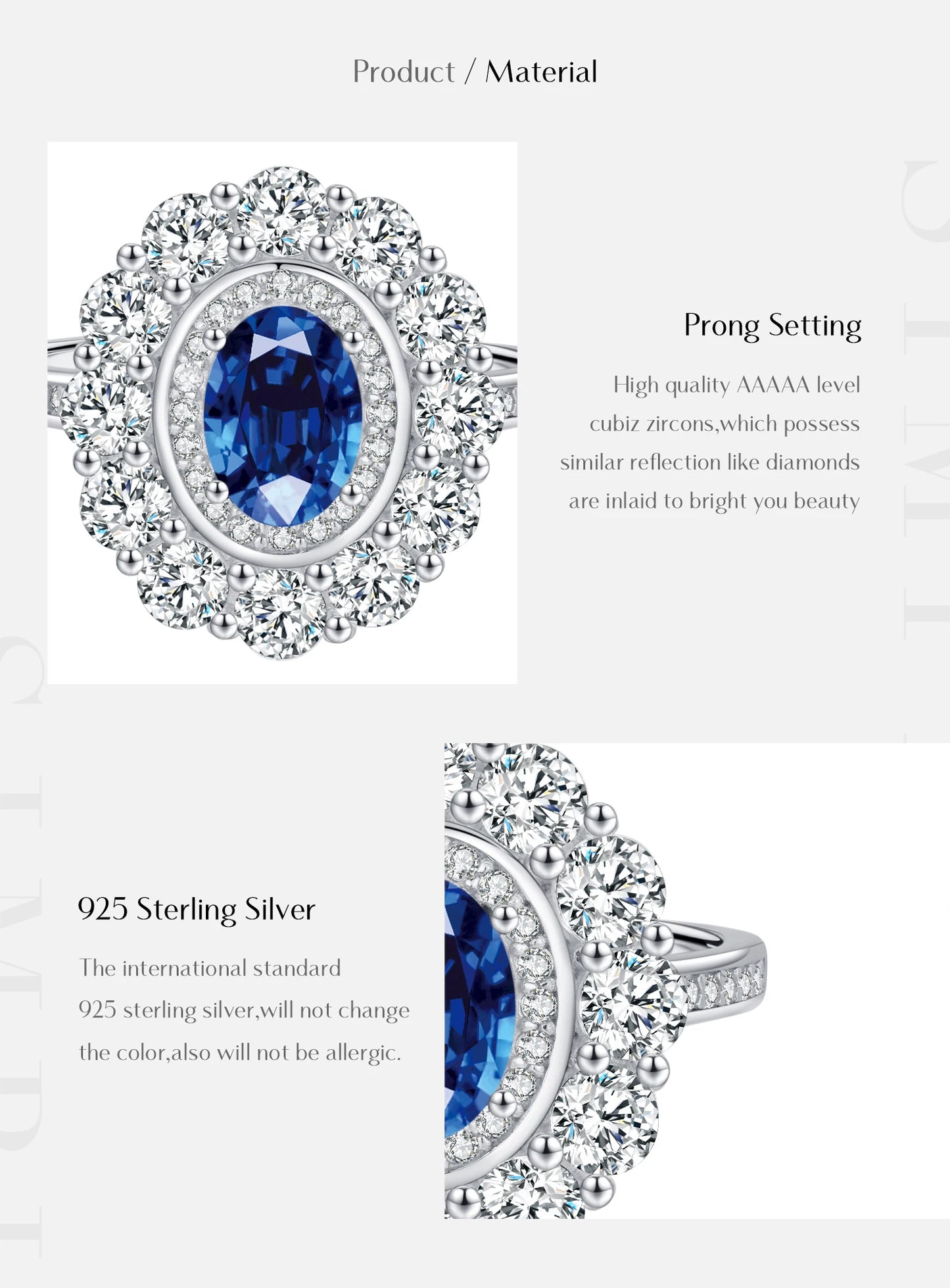 Starlight Grace – Ovaler Zirkonia-Cocktailring