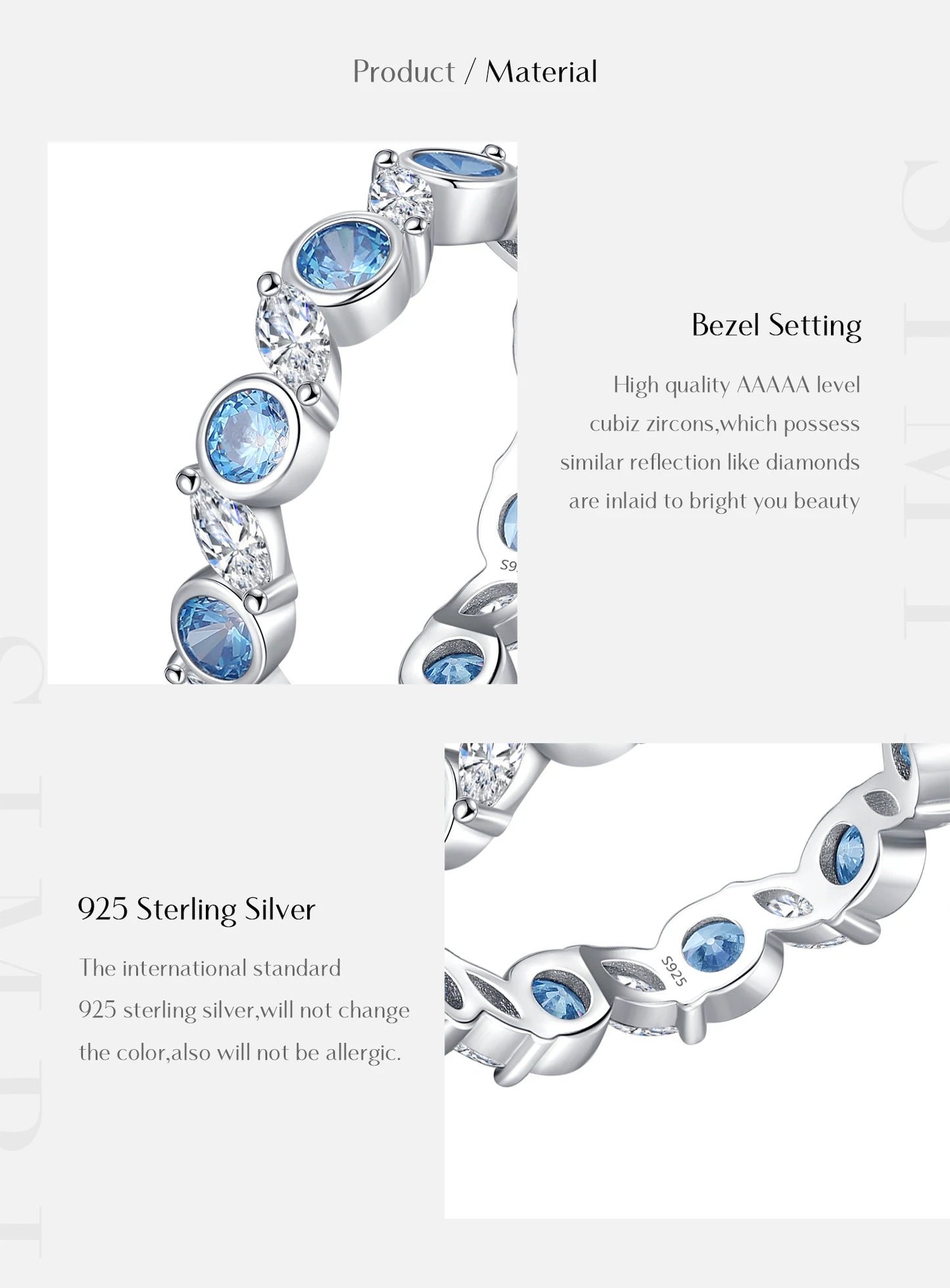 Urban Ocean – Blue  Eternity Ring