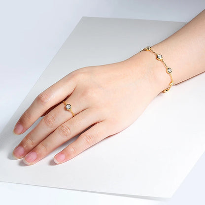 Bubble Spark Elegance – Moissanite Tennis Armband