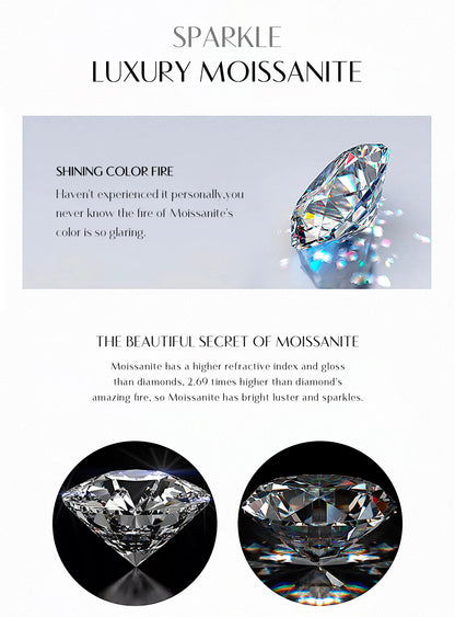 Cuore Eterno – Collana con pendente a forma di cuore irregolare in moissanite