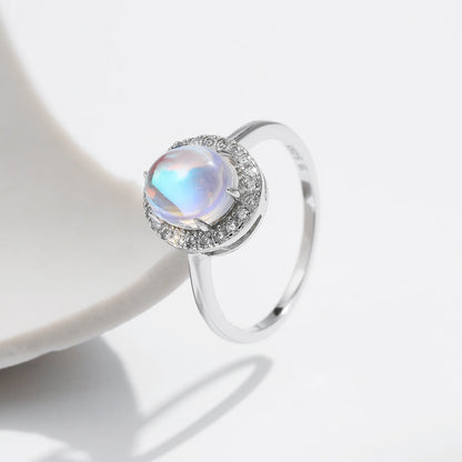 Urban Moon – Oval Moonstone Ring