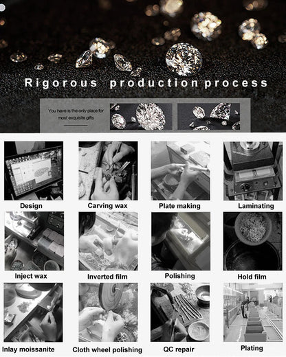 Bubble Spark Elegance – Moissanite Tennis Armband