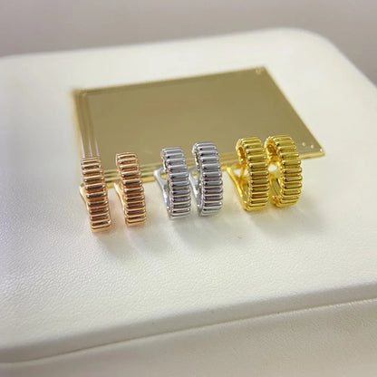 Parisienne Eleganz – Sterling Silber Ohrringe mit 18K Vergoldung, Französischer Luxus für Damen - Alyrah Jewellery