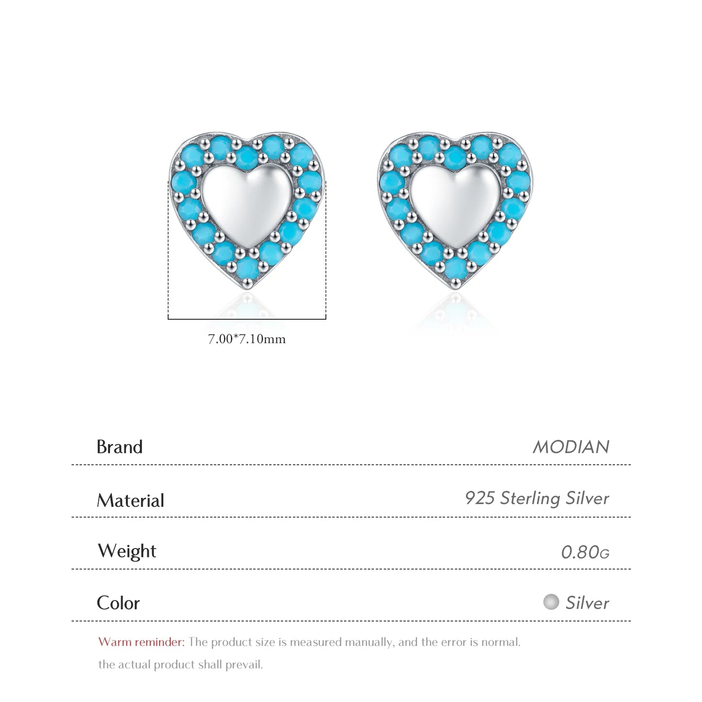 Urban Heart Vintage – Classic Heart Stud Earrings
