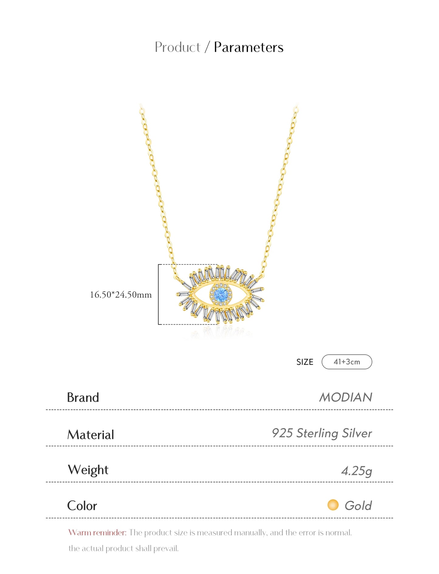 Golden Gaze – Damen-Anhänger