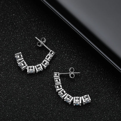 Urban Drop Spark – Orecchini pendenti con moissanite