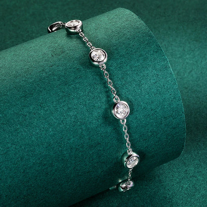 Bubble Spark Elegance – Moissanite Tennis Armband