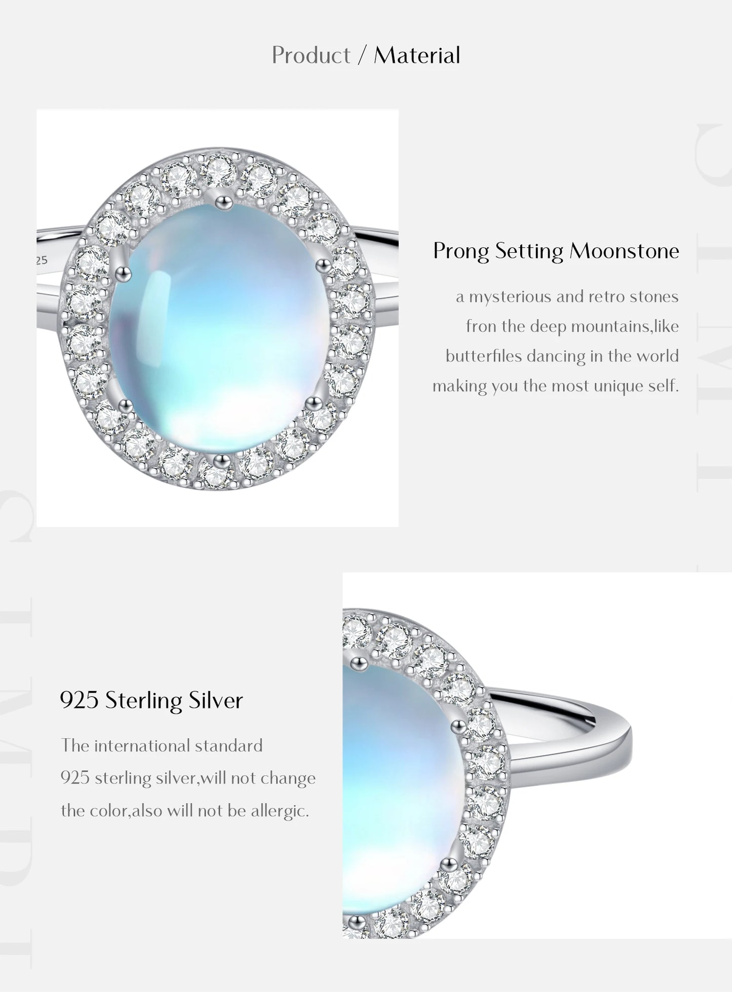Urban Moon – Oval Moonstone Ring