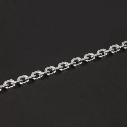 Urban Paperclip Flow – Diamond-Cut Chain Armband