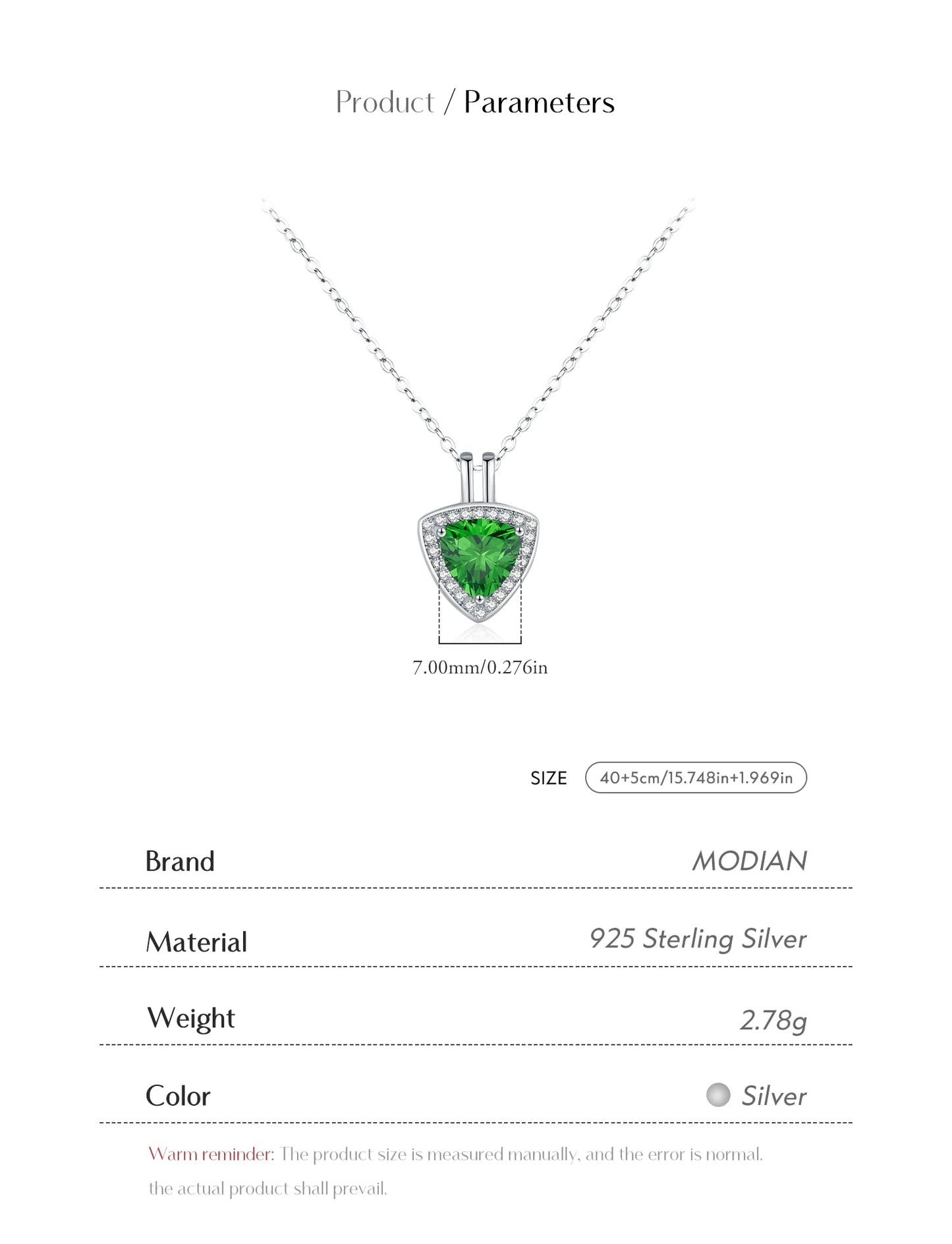 Urban Triangle – Grüner  Anhänger