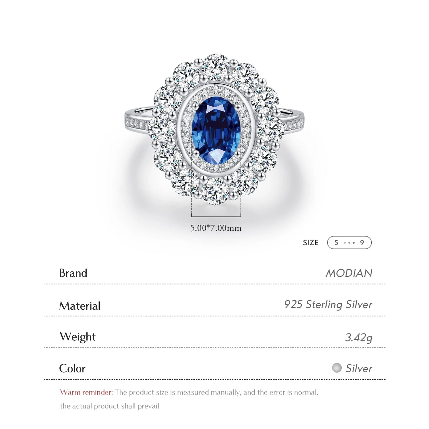 Starlight Grace – Ovaler Zirkonia-Cocktailring