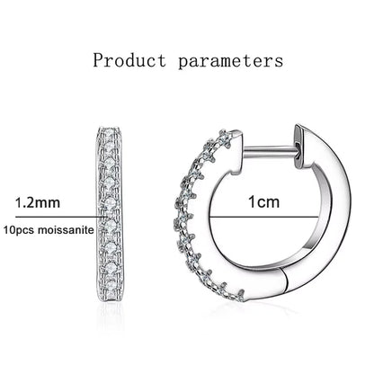 Lumière – Orecchini Huggie scintillanti 