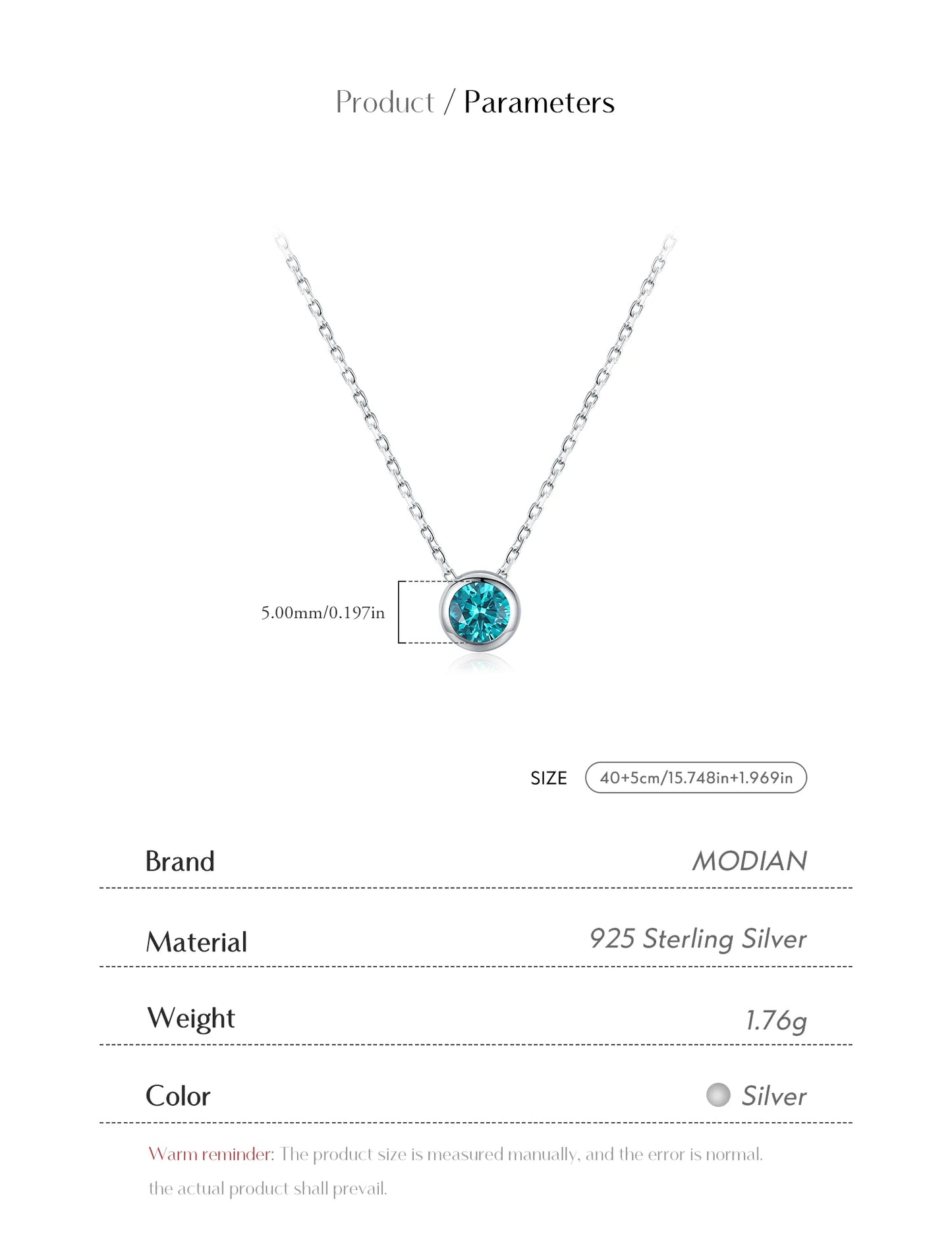 Urban Teal Glow – pendente rotondo in zirconia