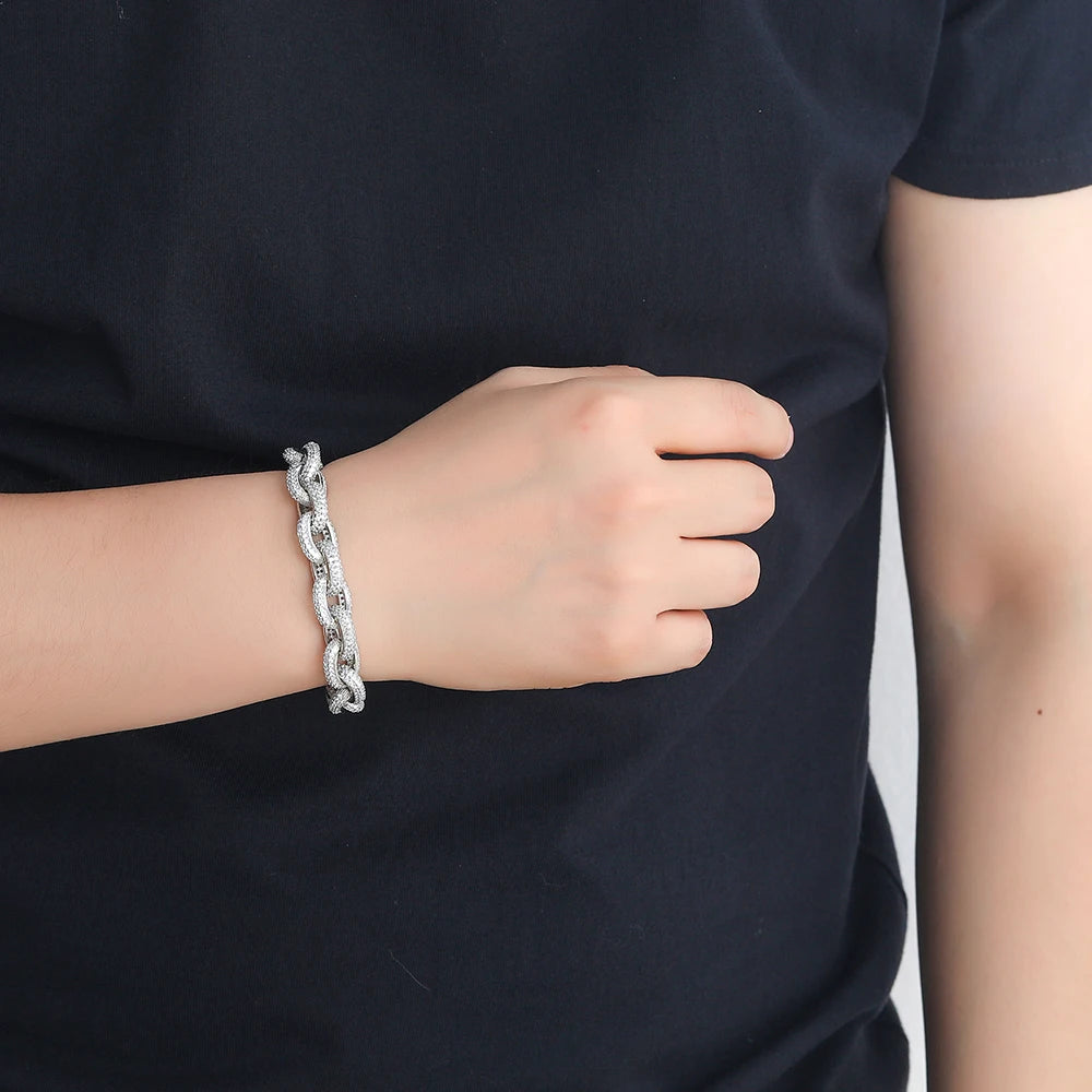 Ice Rope King – rope necklace with diamond embellishment