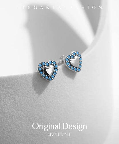 Urban Heart Vintage – Classic Heart Stud Earrings