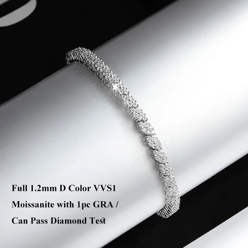 Marquise Grace – Moissanit Tennisarmband