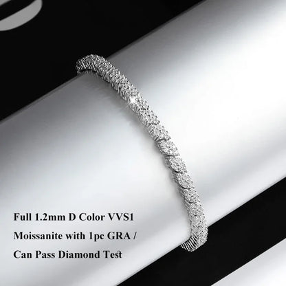 Marquise Grace – Moissanit Tennisarmband