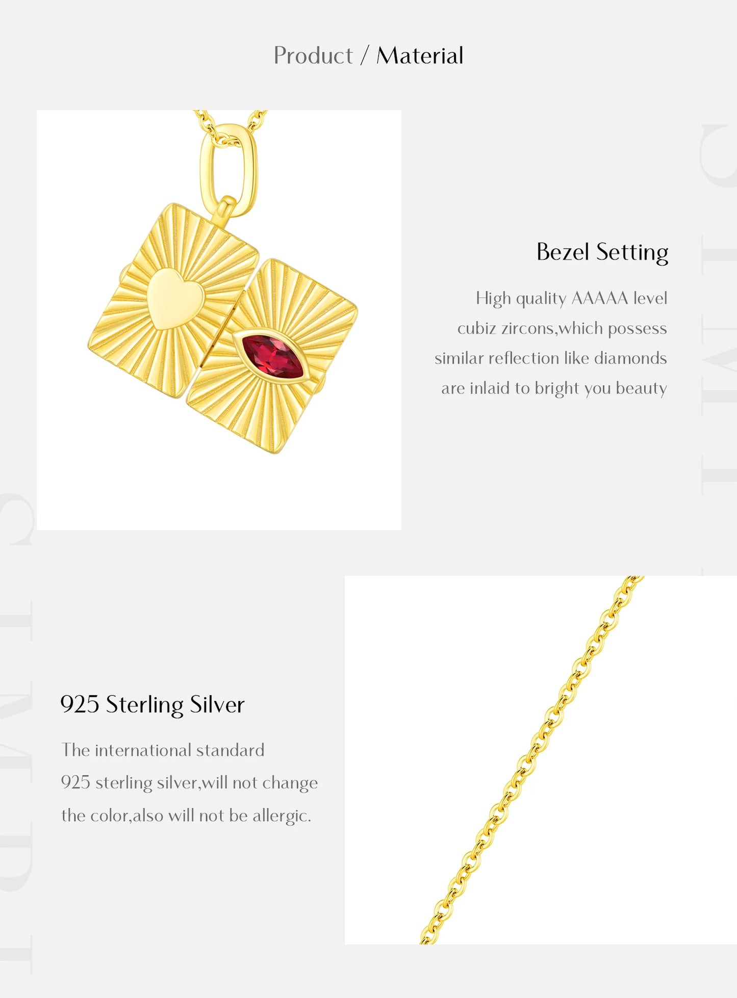 Whispered Heart – Halskette mit offenem Liebesbrief