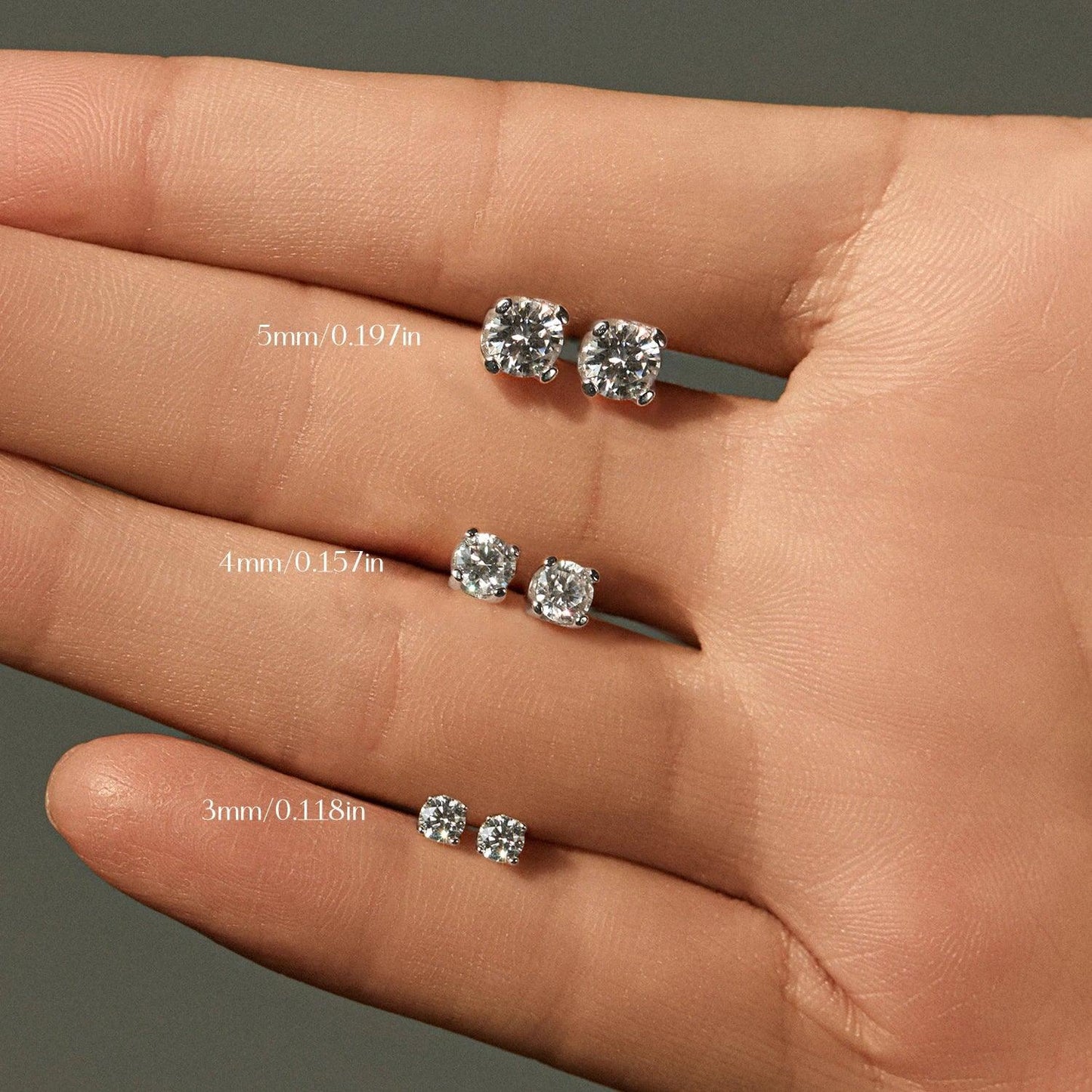 Urban Square – Moissanit Ohrstecker - Alyrah Jewellery