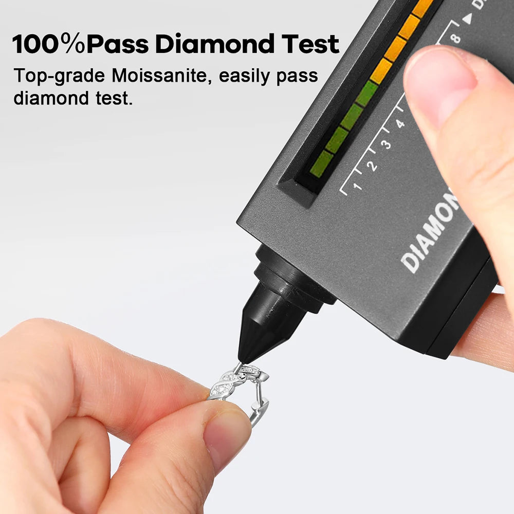 Urban Twist Spark – Moissanite hoop earrings