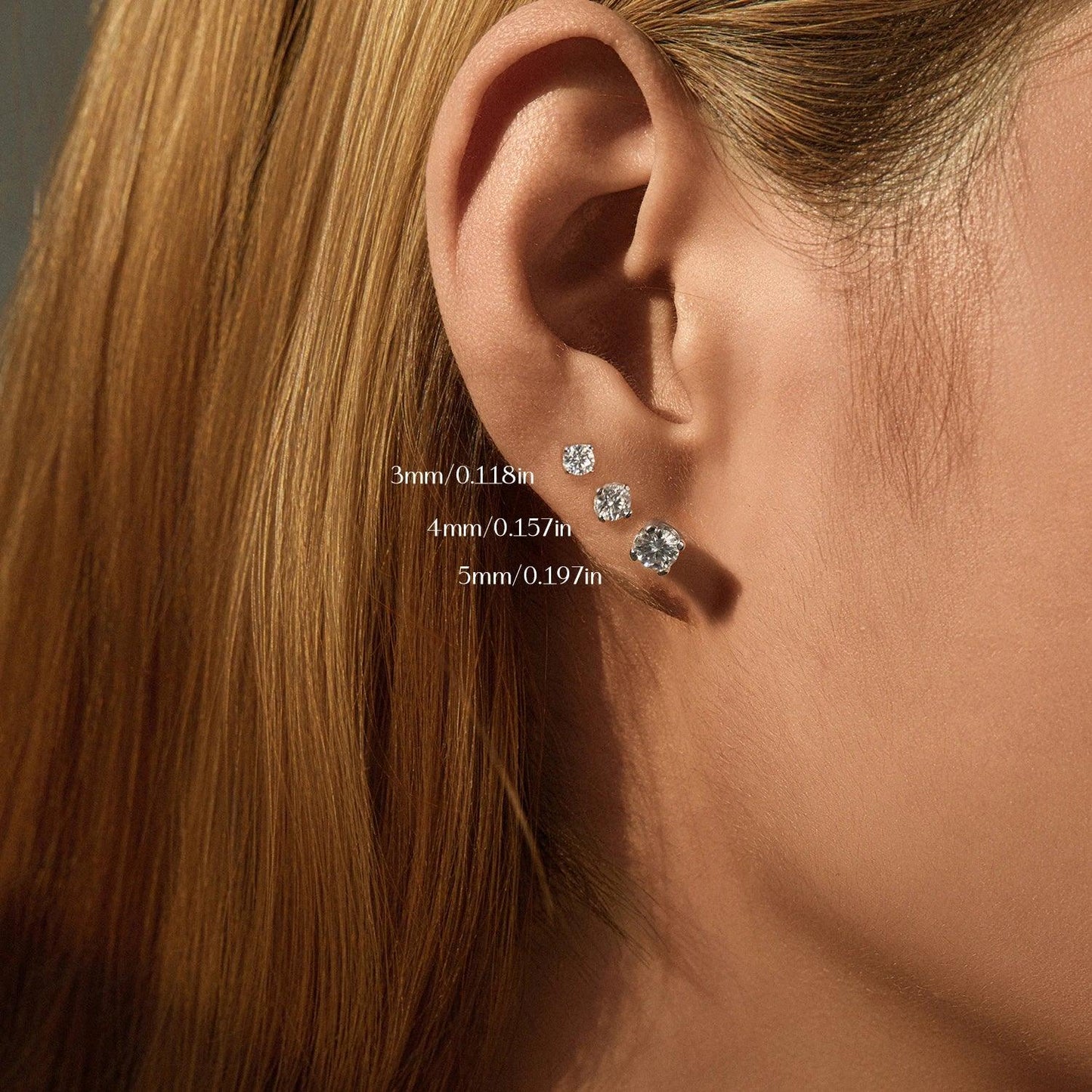 Urban Square – Moissanit Ohrstecker - Alyrah Jewellery
