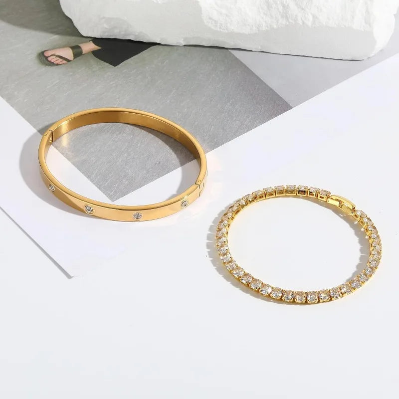 Urban Love Duo – Lussuoso set composto da bracciale rigido e pendente